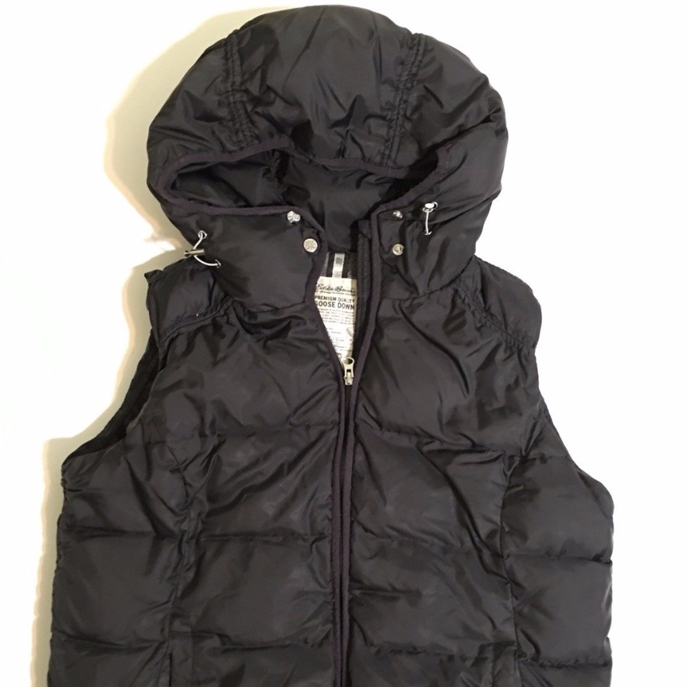 Eddie Bauer Goose Down Womens XL Black Vest